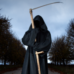 Person in grim reaper costume